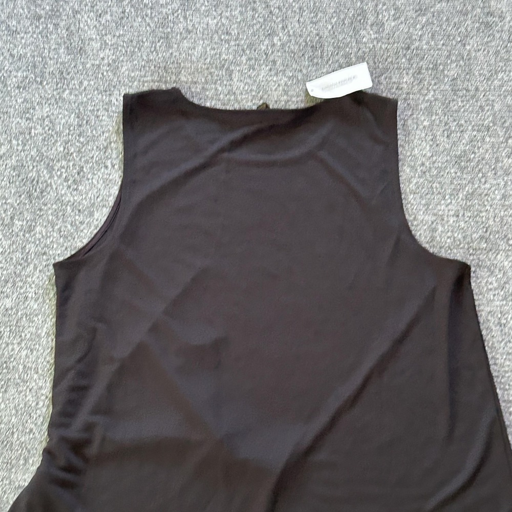 Banana Republic Tank Top Womens Large Black Side Tie Sleeveless Jersey Relaxed - Picture 7 of 9